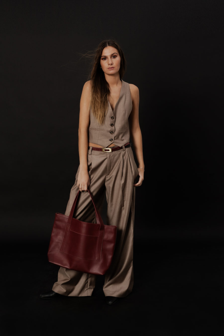 PANTALON TRAJE beige s